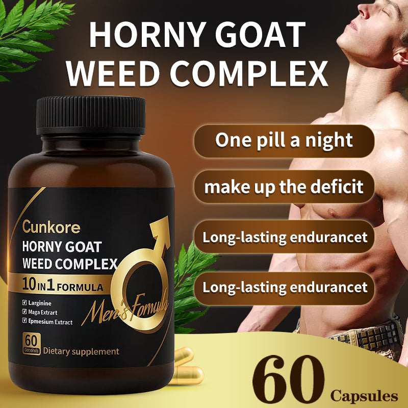 Cunkore Horny Goat Weed Complex Dietary Supplement – 60 Capsules