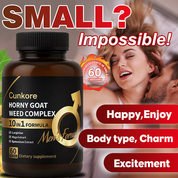 Cunkore Horny Goat Weed Complex Dietary Supplement – 60 Capsules