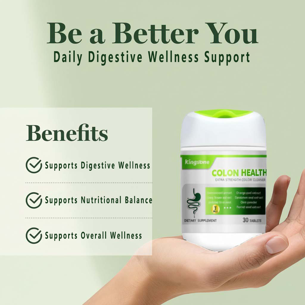 Kingscom Colon Health product information graphic
