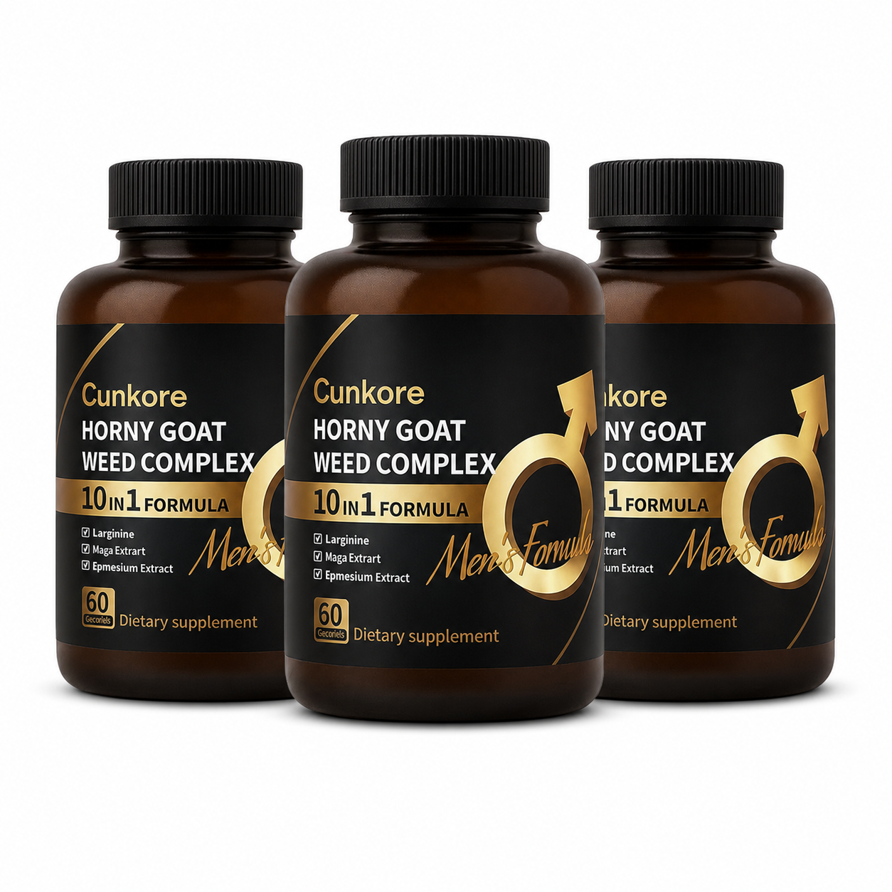 Cunkore Horny Goat Weed Complex Dietary Supplement – 60 Capsules